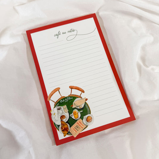 Cafe Au Notes Notepad