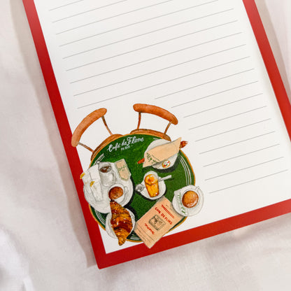 Cafe Au Notes Notepad