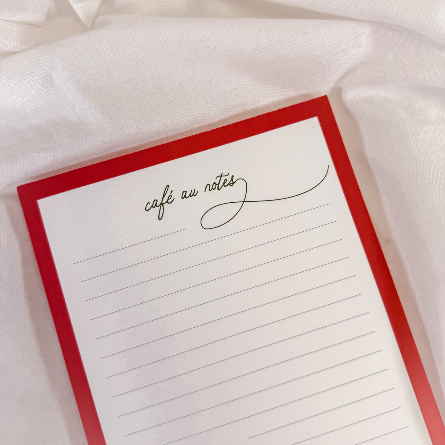 Cafe Au Notes Notepad