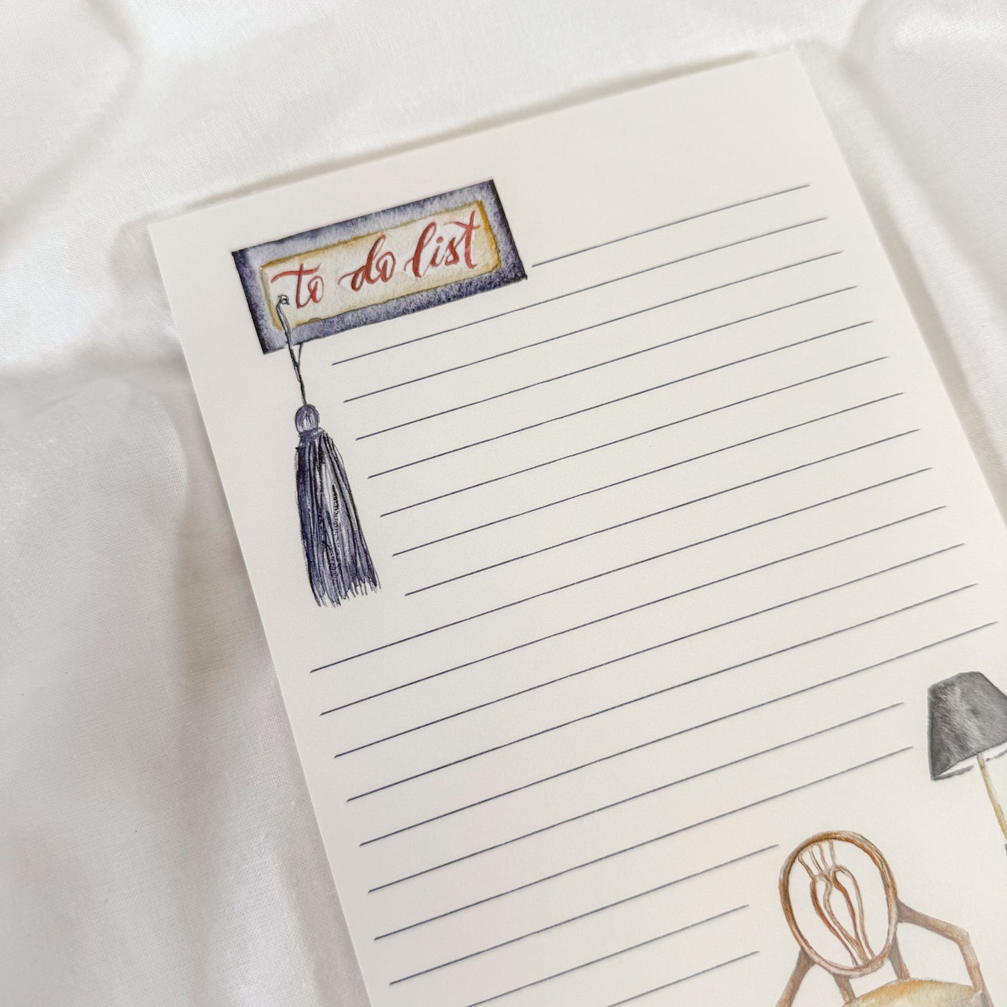 French Chair To Do List Notepad