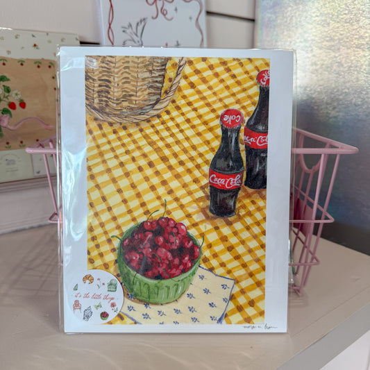Coca Cola Picnic Wall Art Print