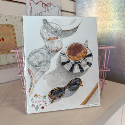 After Coffee Wall Art Print