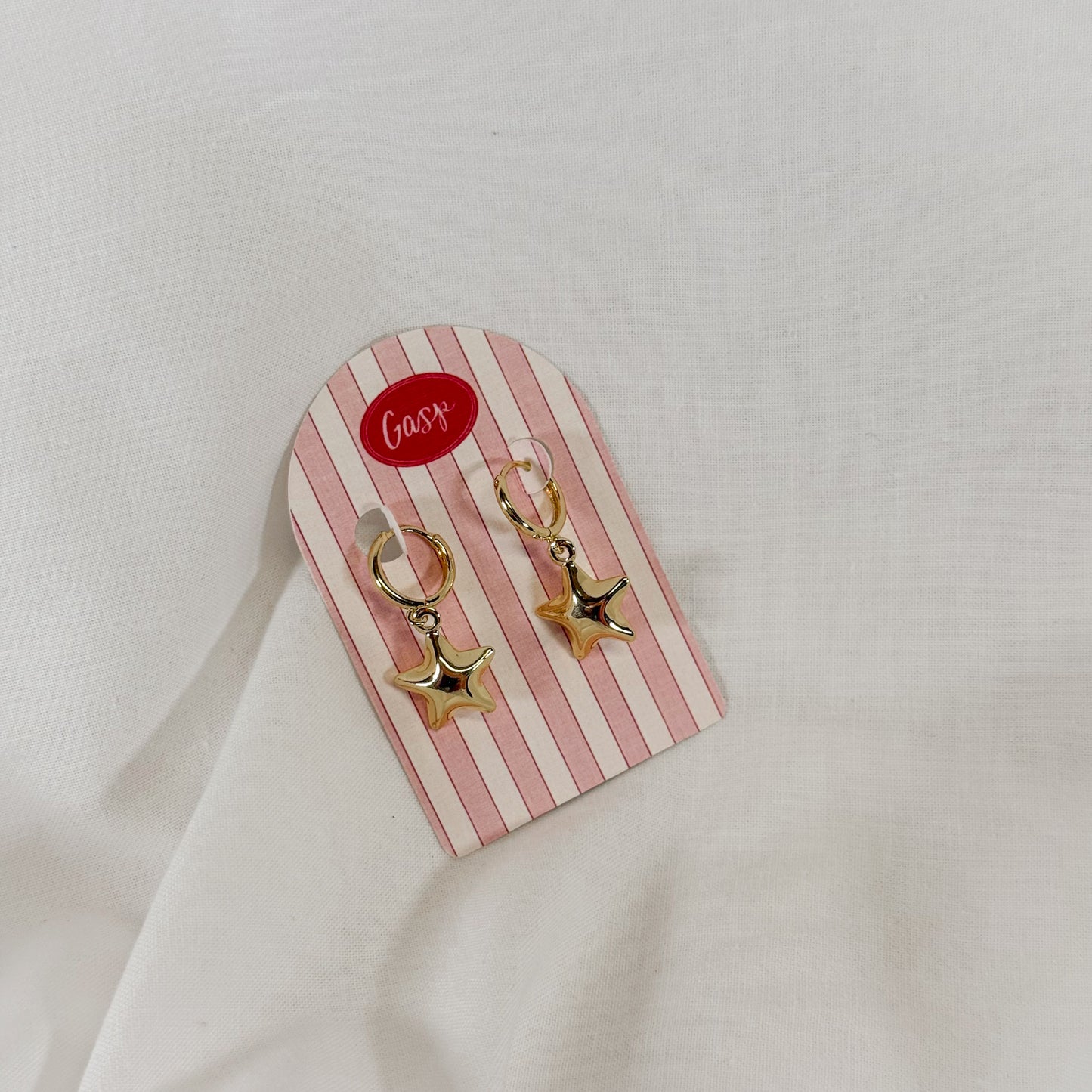 Puff Star Charm Earrings