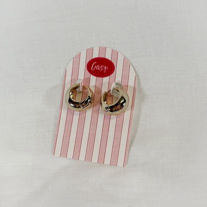 Puff Hoop Earrings