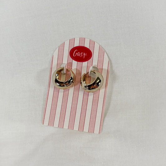 Puff Hoop Earrings
