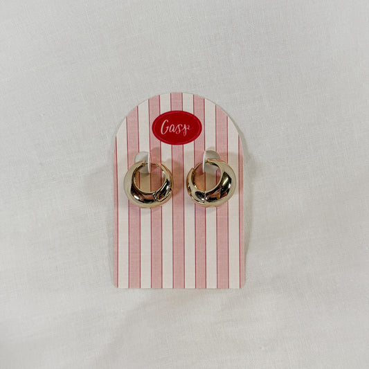 Puff Hoop Earrings
