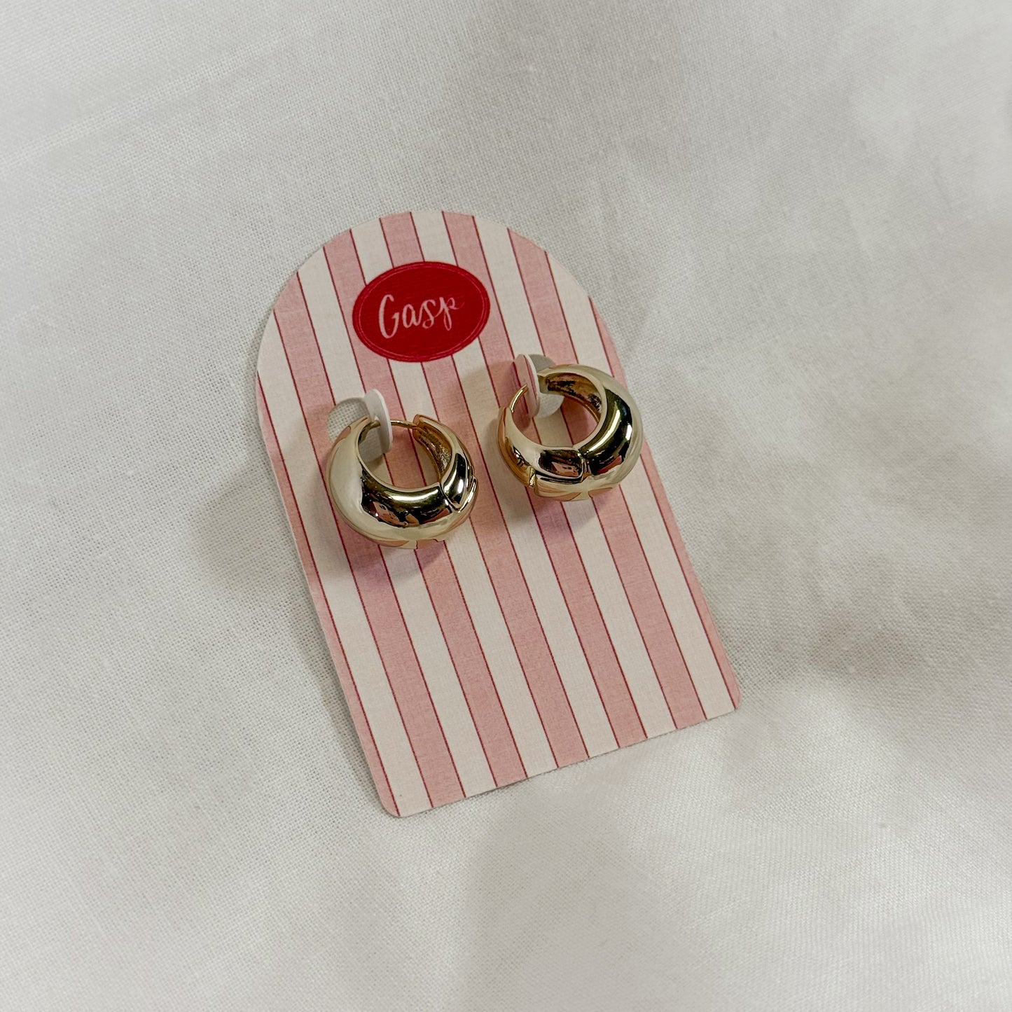Puff Hoop Earrings