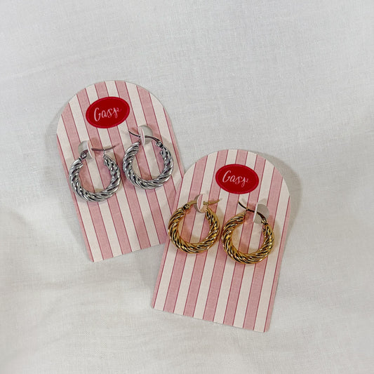 Twisted Hoop Earrings