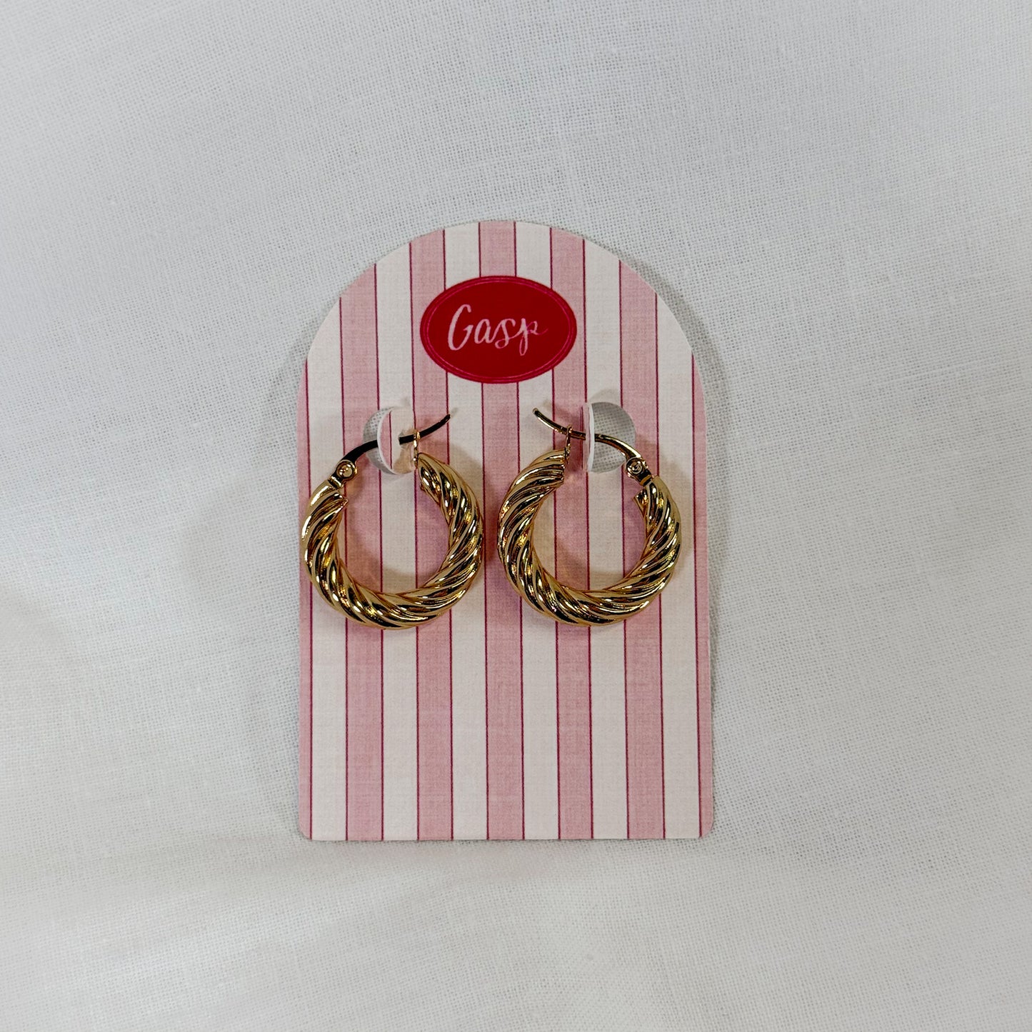 Twisted Hoop Earrings
