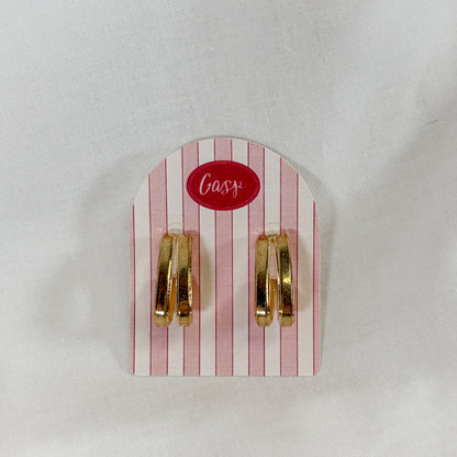 Double Scoop Hoop Earrings