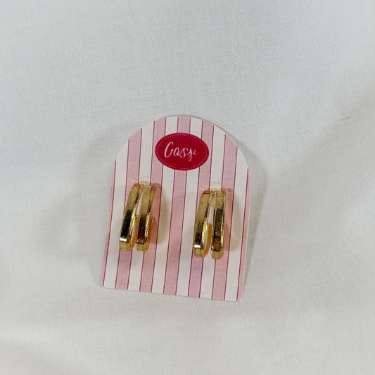 Double Scoop Hoop Earrings