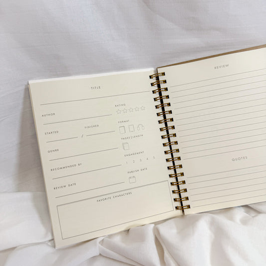 Book Log Spiral Notebook