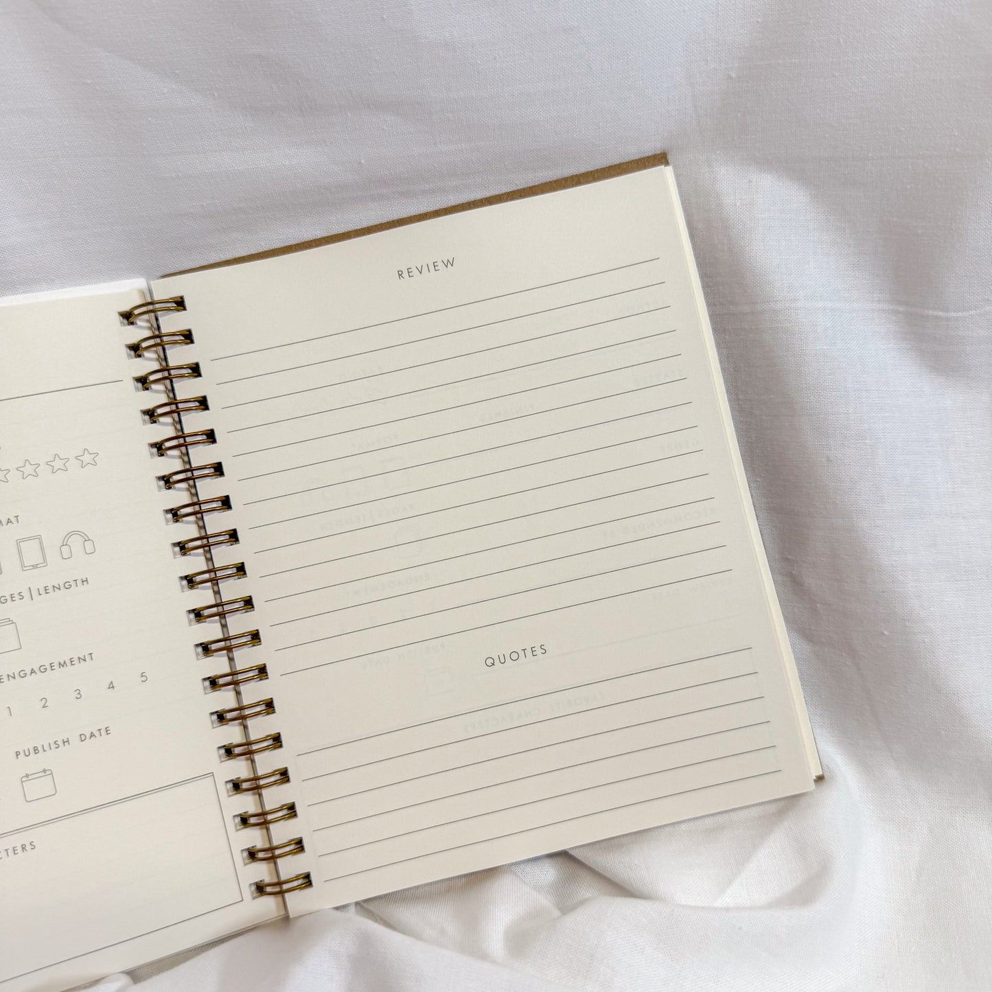 Book Log Spiral Notebook