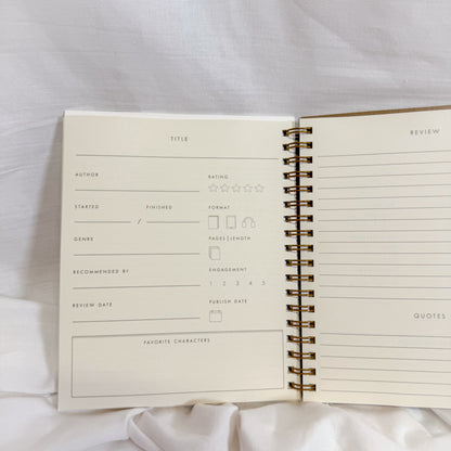 Book Log Spiral Notebook