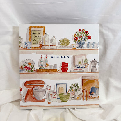 Kitchen Shelves Recipe Binder