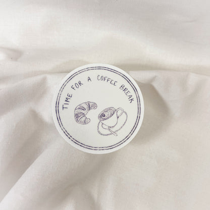 Coffee Break Vinyl Sticker