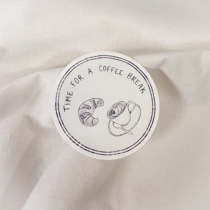Coffee Break Vinyl Sticker