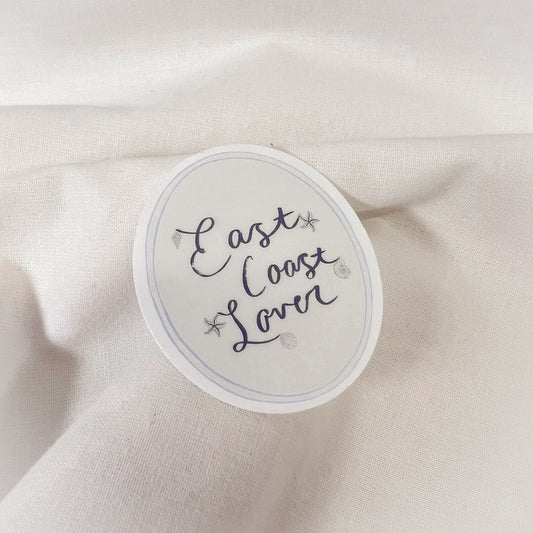 East Coast Lover Vinyl Sticker