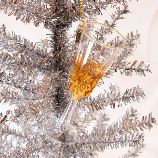 Fancy Champagne Glass Ornament