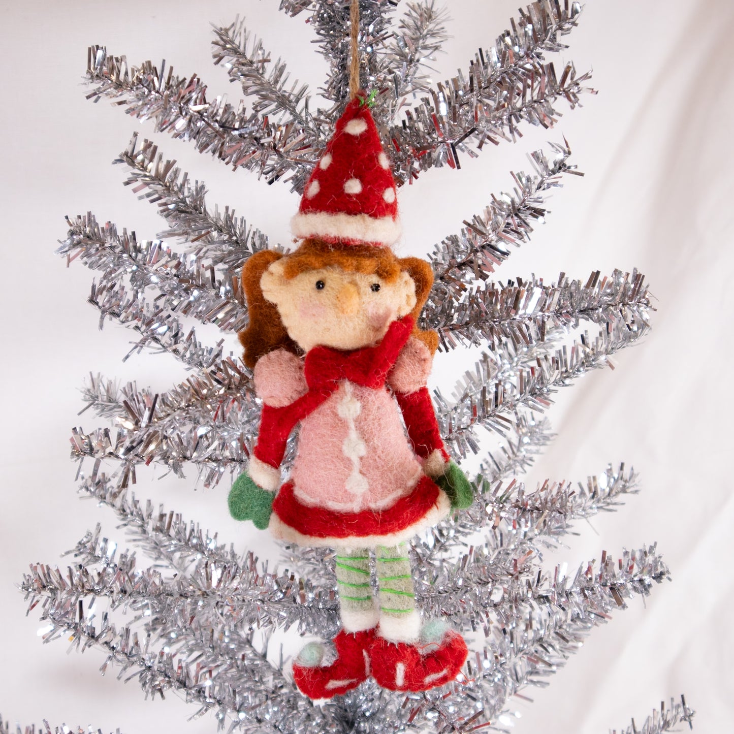 Happy Elf Christmas Ornament