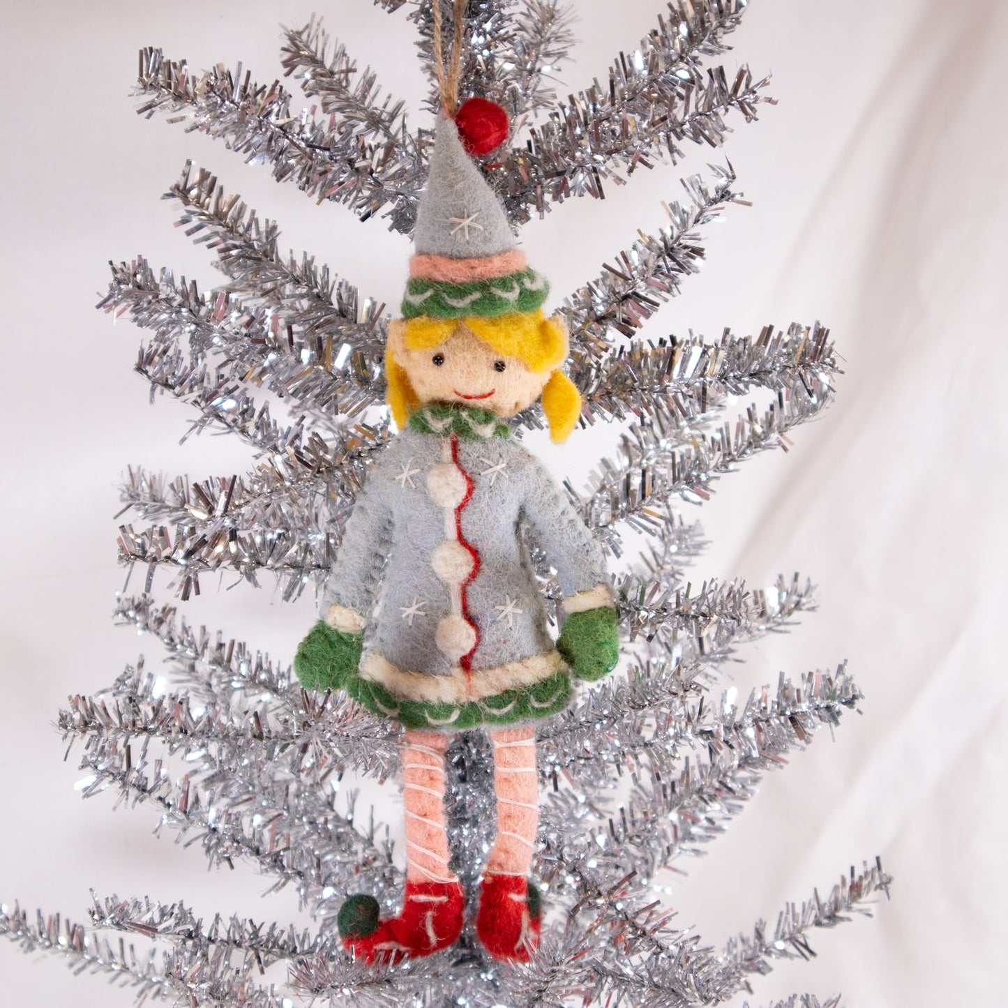 Happy Elf Christmas Ornament