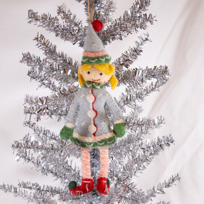 Happy Elf Christmas Ornament