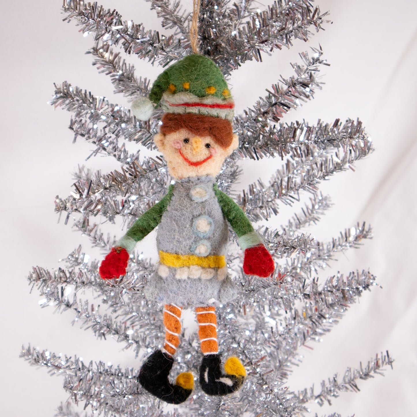 Happy Elf Christmas Ornament