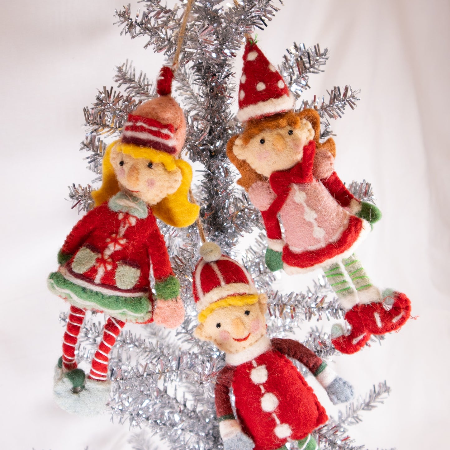 Happy Elf Christmas Ornament