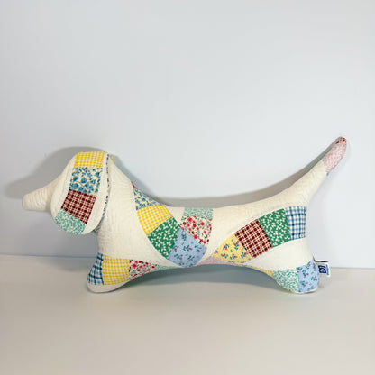 Quilted Dachshund Pillow