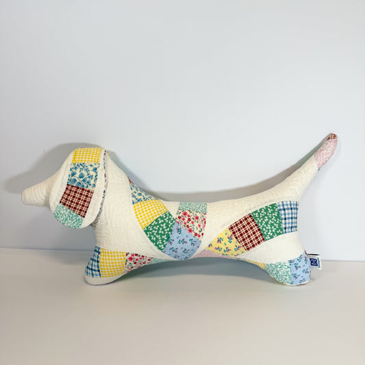 Quilted Dachshund Pillow