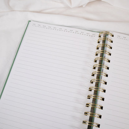 Slow Life Stripe Spiral Notebook