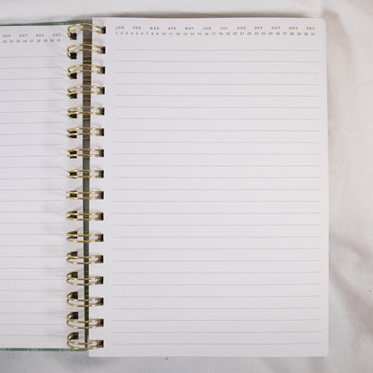 Slow Life Stripe Spiral Notebook