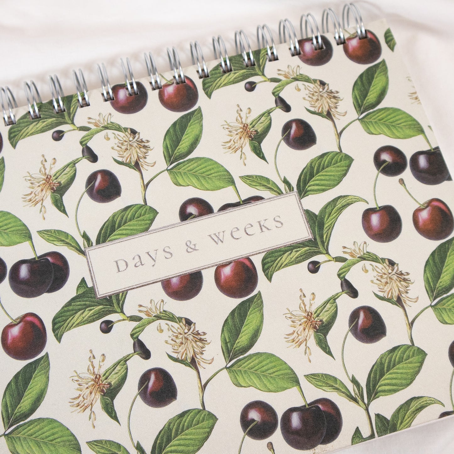 Days And Weeks Cherry Spiral Planner Pad