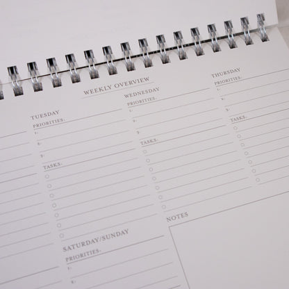 Days And Weeks Cherry Spiral Planner Pad