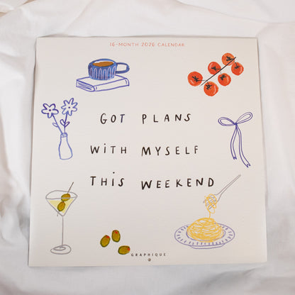 Plans With Myself 2026 Calendar