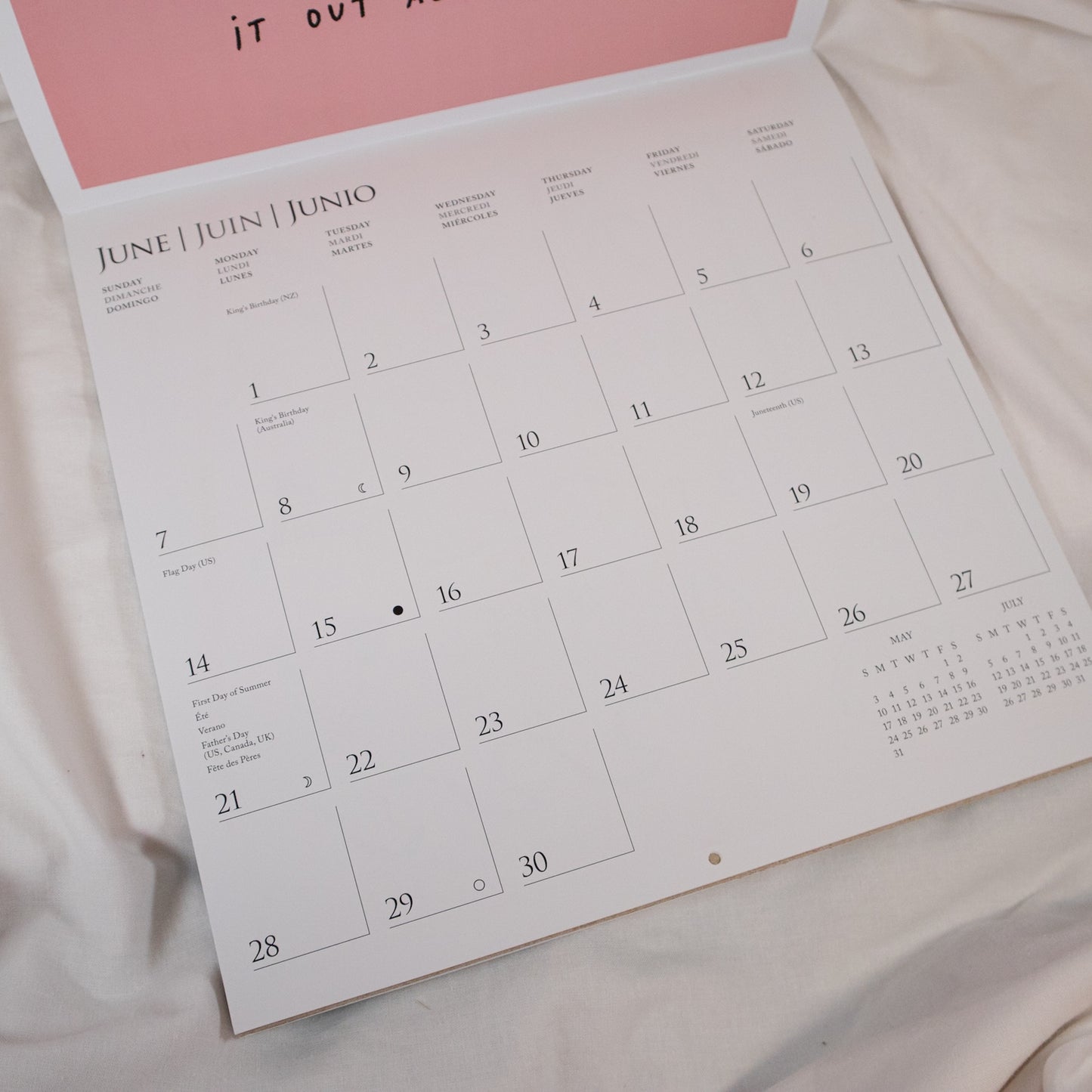 Plans With Myself 2026 Calendar