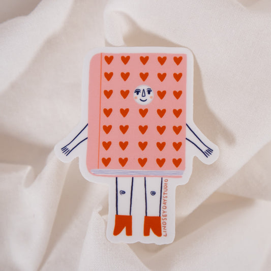 Romance Reader Book Vinyl Sticker