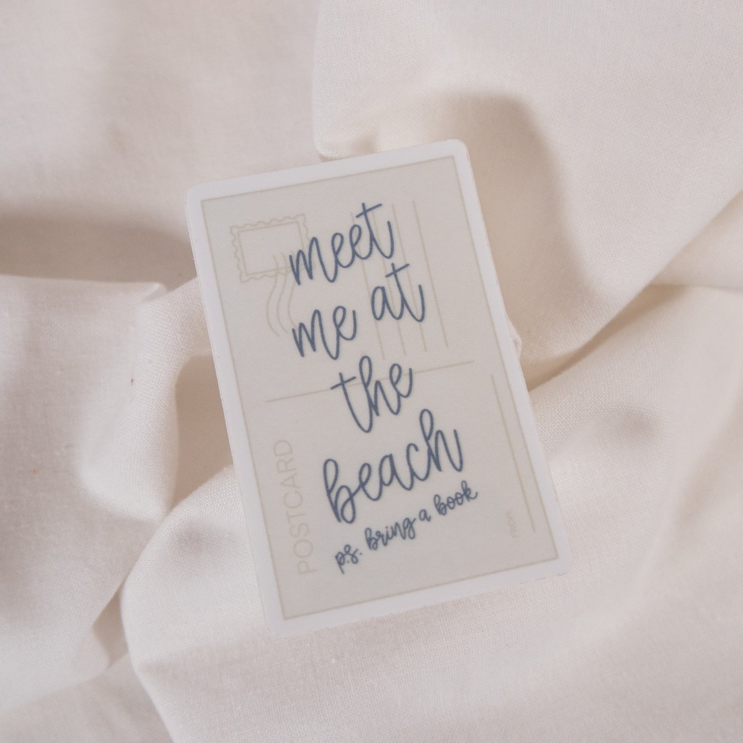 Meet Me At The Beach Vinyl Sticker