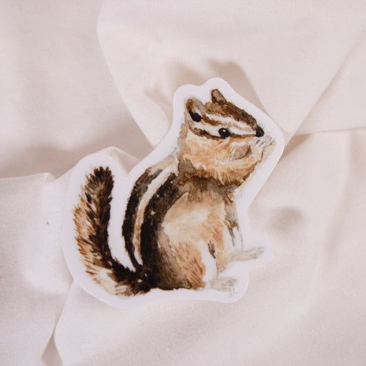 Chipmunk Vinyl Sticker