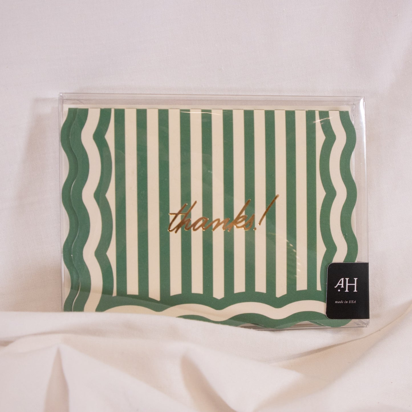 Thanks Striped Greeting Card Boxed Set