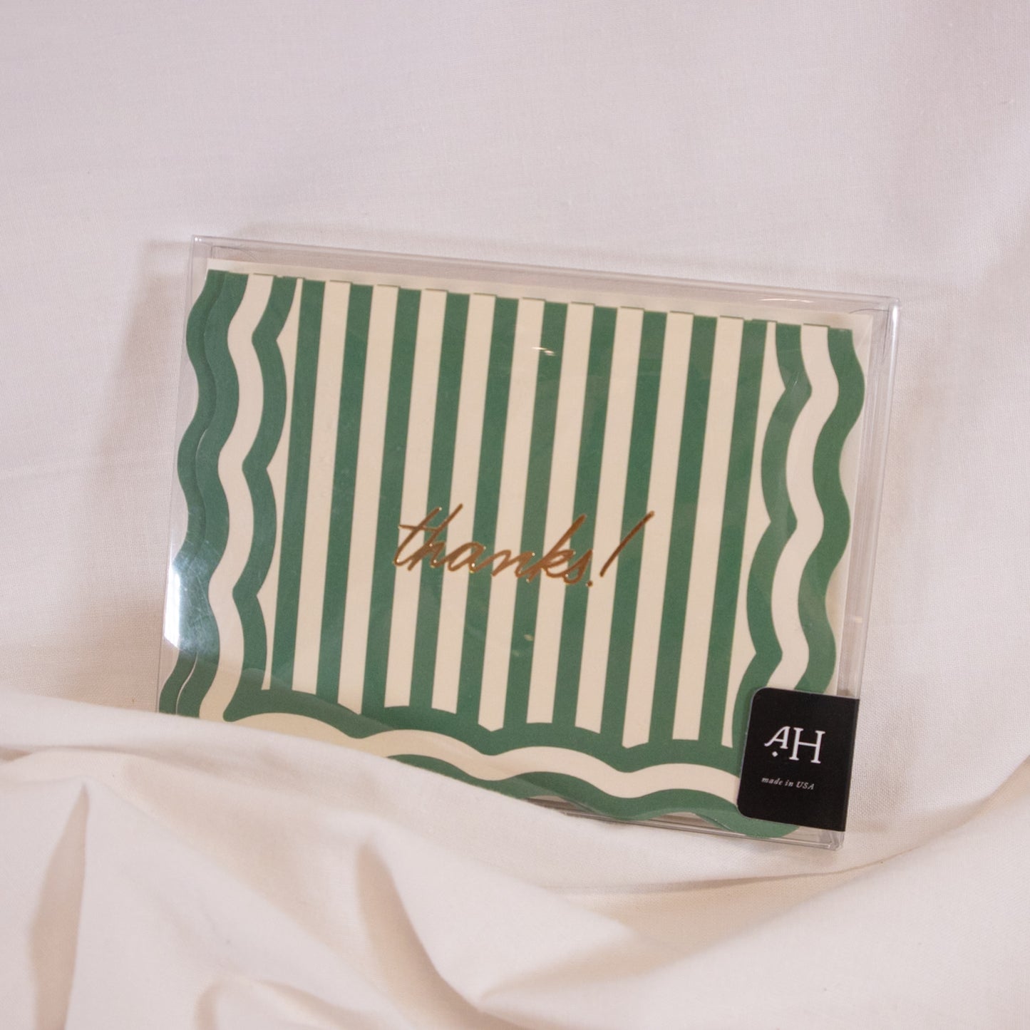 Thanks Striped Greeting Card Boxed Set