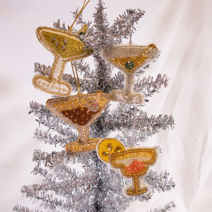 Beaded Cocktail Ornament