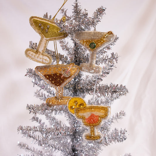 Beaded Cocktail Ornament