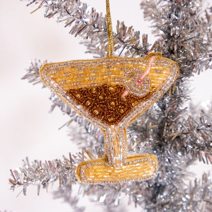 Beaded Cocktail Ornament