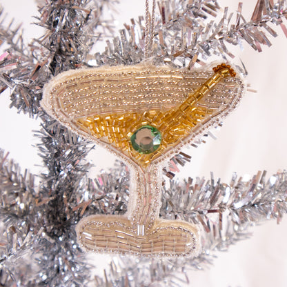 Beaded Cocktail Ornament