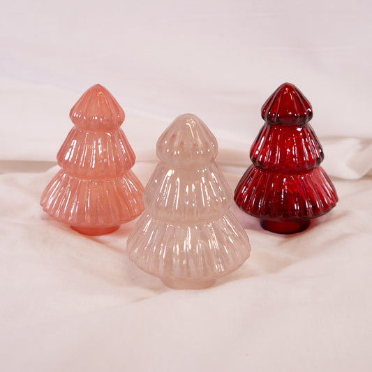 Mini Pink Glass Christmas Tree