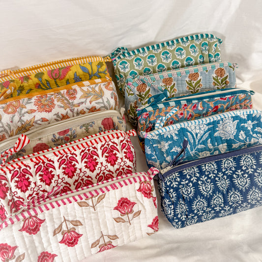 Block Print Pencil Pouch