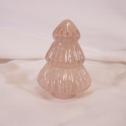 Mini Pink Glass Christmas Tree
