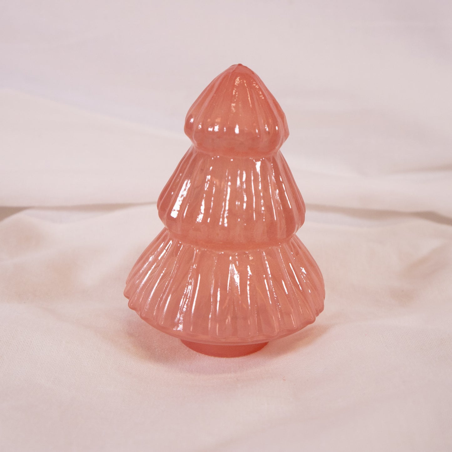 Mini Pink Glass Christmas Tree