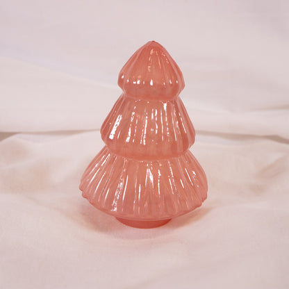 Mini Pink Glass Christmas Tree